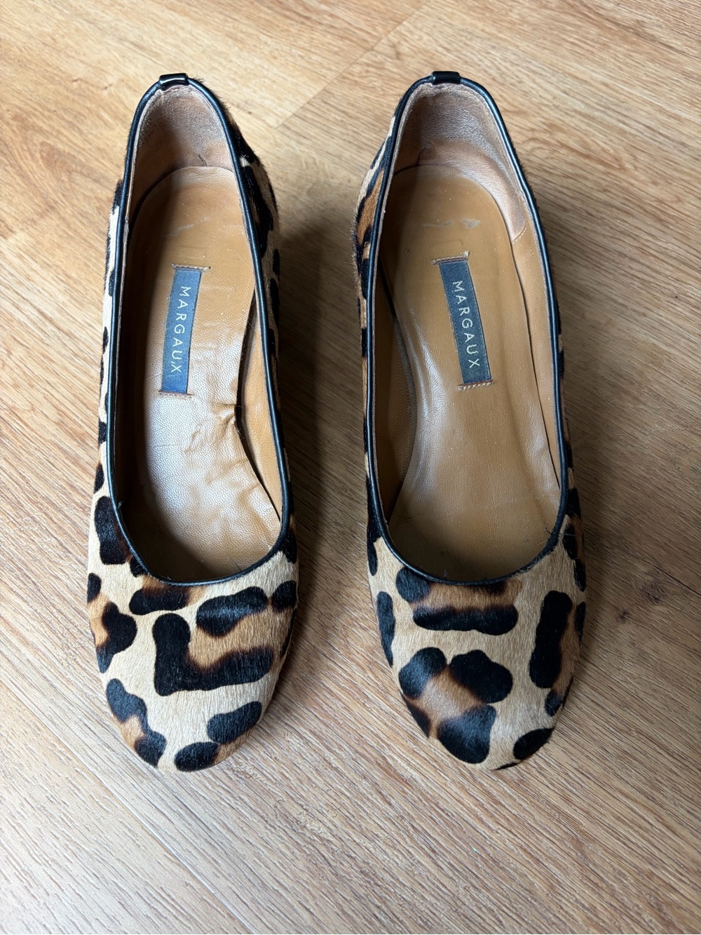 Margaux The Heel Leopard Haircalf Block Heel Pumps EU 36.5 US 6.5